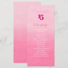 Glitter Rosa Quinceñera Aktivitetsordning