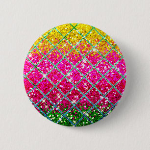 Glitter Rosa Snakeskin Knapp