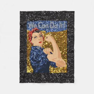 glitter rosie rosie-filten fleecefilt