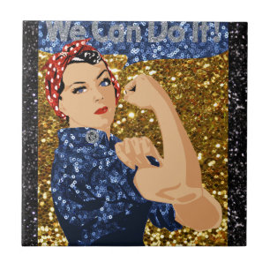 glitter rosie rosie-flocken kakelplatta