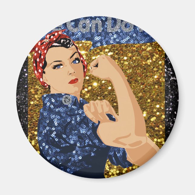 glitter rosie rosie-flocken magnet (Framsidan)