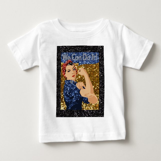 glitter rosie rosie-flocken t shirt (Framsida)