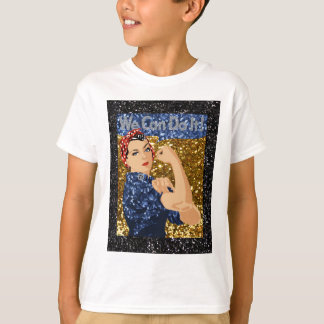glitter rosie rosie-flocken t-shirt
