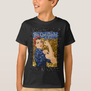 glitter rosie rosie-flocken t-shirt