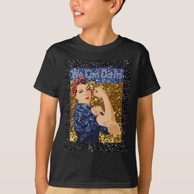 glitter rosie rosie-flocken t-shirt (Framsida)