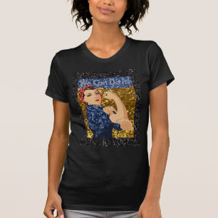 glitter rosie rosie-flocken tee shirt