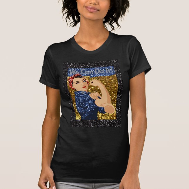 glitter rosie rosie-flocken tee shirt (Framsida)