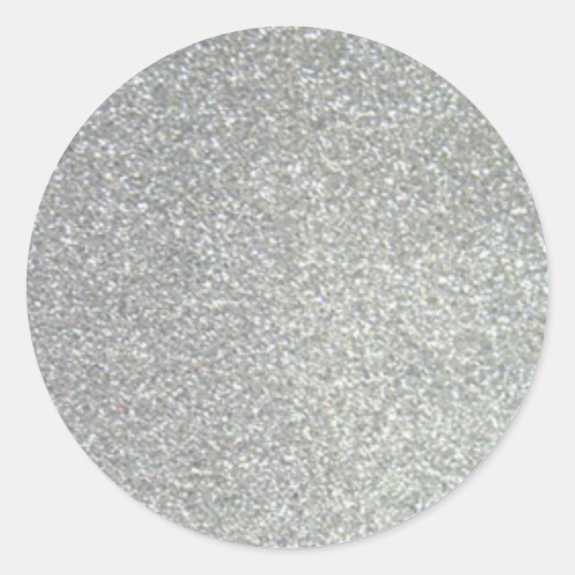 Glitter Runt Klistermärke (Framsida)