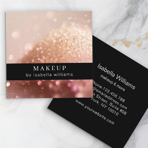 Glitter Salon Affärskort Fyrkantigt Visitkort