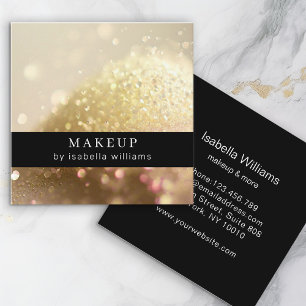 Glitter Salon Affärskort Fyrkantigt Visitkort