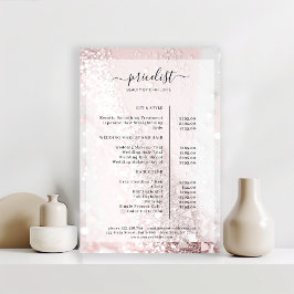 Glitter Salong Prislista Affisch