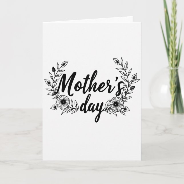 Glitter Script Morsdags kort (Framsida)