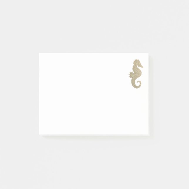 Glitter Seahäst Post-it Block (Framsida)