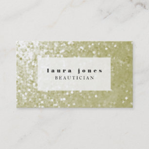Glitter Sequins Hair Stylist Mode-mall Visitkort