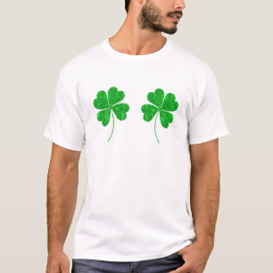 Glitter Shamrock Bikini Funny Vuxen St Patricks Da T Shirt