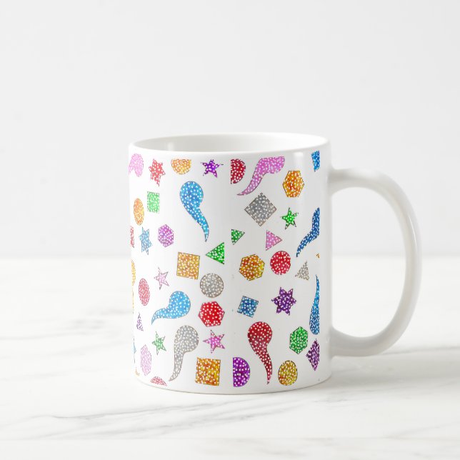 Glitter Shapes Mugg (Höger)