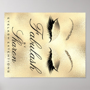 Glitter Sharon för namn för Makeupskönhetsalong Poster