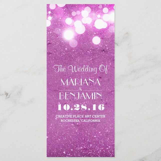 glitter shimmer lila string ljus-program program (Framsida)