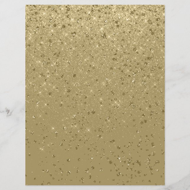 Glitter Shimmer Papper Guld-skrapbok Papper (Framsida)