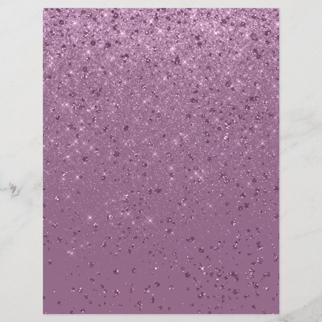 Glitter Shimmer Papper Rosa Scrapbook Papper (Framsida)
