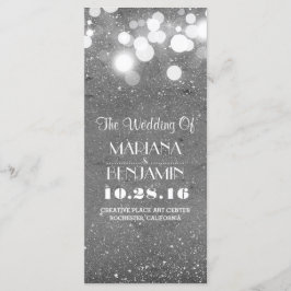 glitter shimmer silver-foliesträngen ljus program