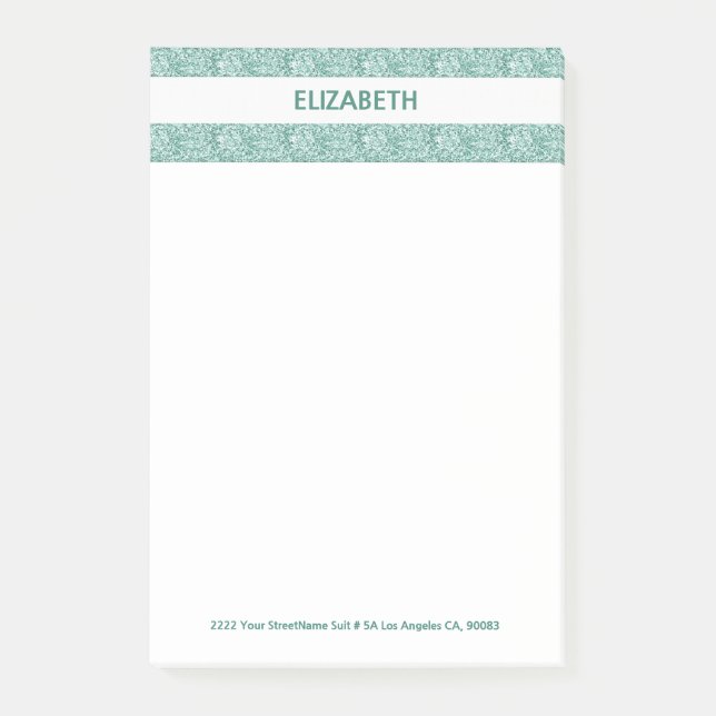 Glitter Shiny Rand Post-it Block (Framsida)