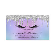 Glitter Silver Eyelash Extension Möte