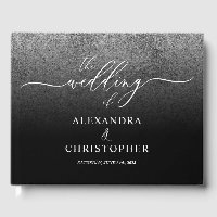 Glitter Silver SPARKling Bröllop Calligrafi