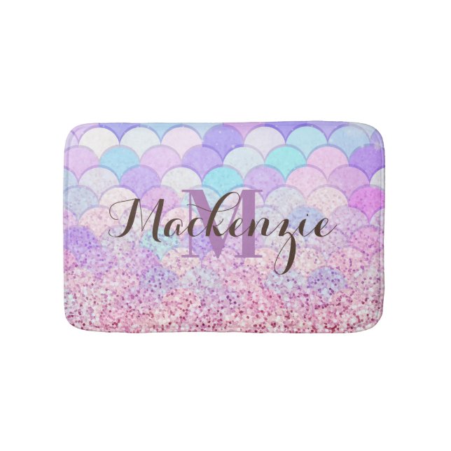 Glitter Sjöjungfru Badrumsmatta (Framsidan)