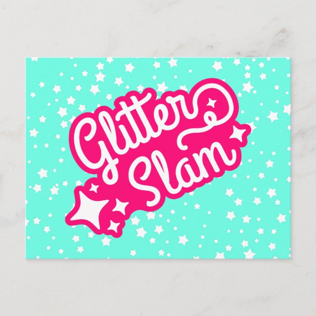 Glitter Slam Vykort (Framsida)