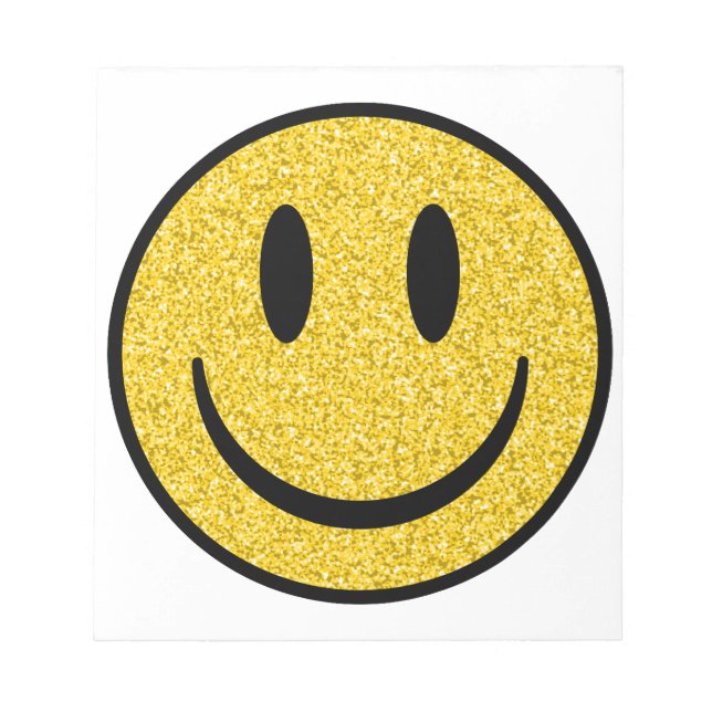 Glitter Smile Ansikte Anteckningsblock (Framsida)