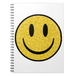 Glitter Smile Ansikte Anteckningsbok