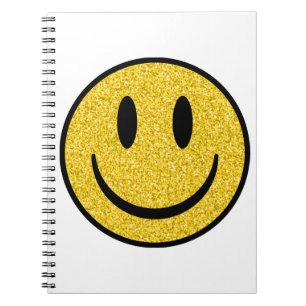 Glitter Smile Ansikte Anteckningsbok