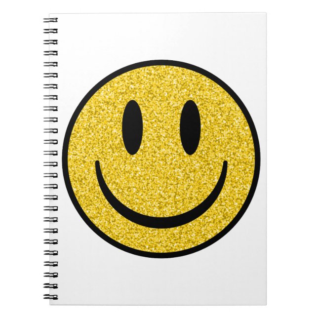 Glitter Smile Ansikte Anteckningsbok (Framsidan)