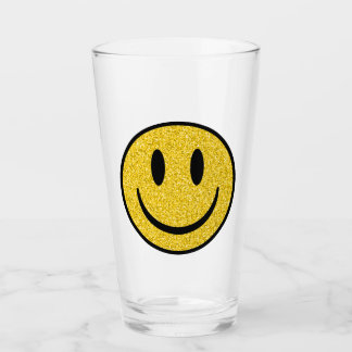 Glitter Smile Ansikte Glaskopp