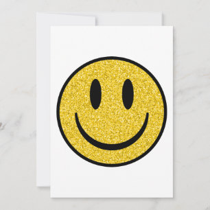 Glitter Smile Ansikte Julkort