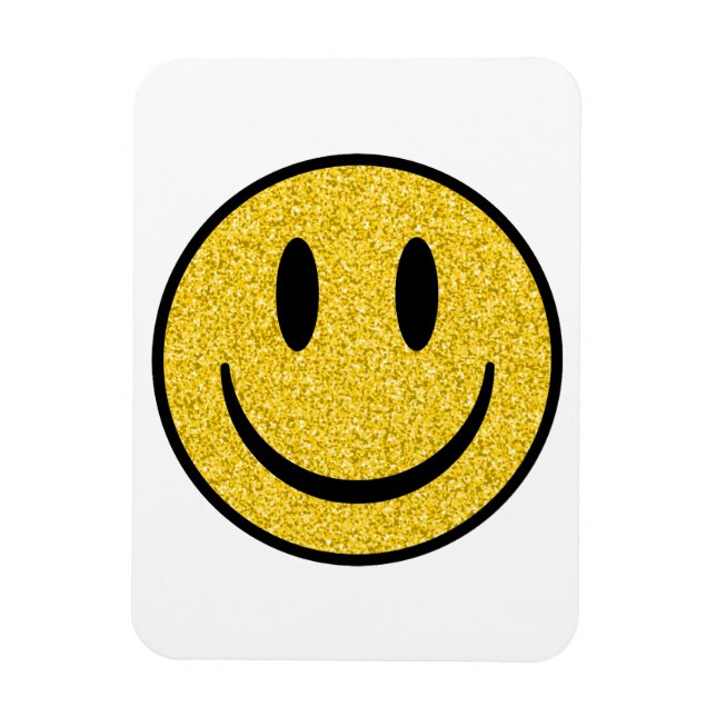 Glitter Smile Ansikte Magnet (Vertikal)