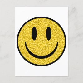 Glitter Smile Ansikte Vykort
