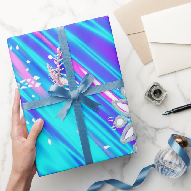 Glitter snöflingor presentpapper (Gifting)