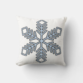 Glitter Snowflake - Baby Blue Branches Kudde