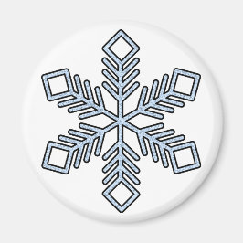 Glitter Snowflake - Baby Blue Branches Magnet
