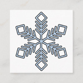 Glitter Snowflake - Baby Blue Branches Tilläggskort
