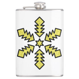 Glitter Snowflake - Yellow Star Fickplunta