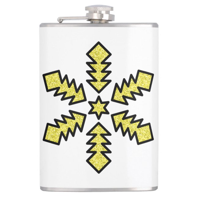 Glitter Snowflake - Yellow Star Fickplunta (Framsidan)