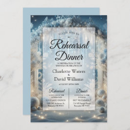 Glitter Soloy Forest Rehearsal Middag Inbjudningar