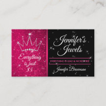 Glitter Sparkle Rosa Kron Juveler Tillbehör