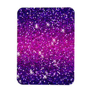 Glitter Sparkles Lila Rosa Struktur Magnet