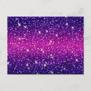 Glitter Sparkles Lila Rosa Struktur Vykort