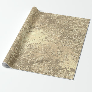 Glitter Sparkly Molten Guld Marble Shiny Metallic Presentpapper