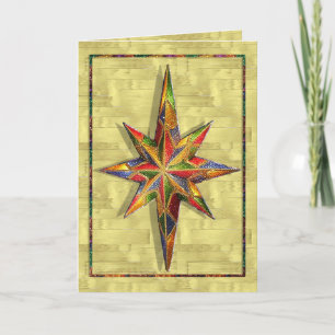 Glitter Star Helgkort